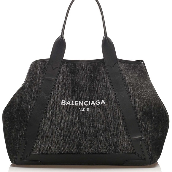 Balenciaga cabas travel tote bag - black/grey - Picture 1 of 13